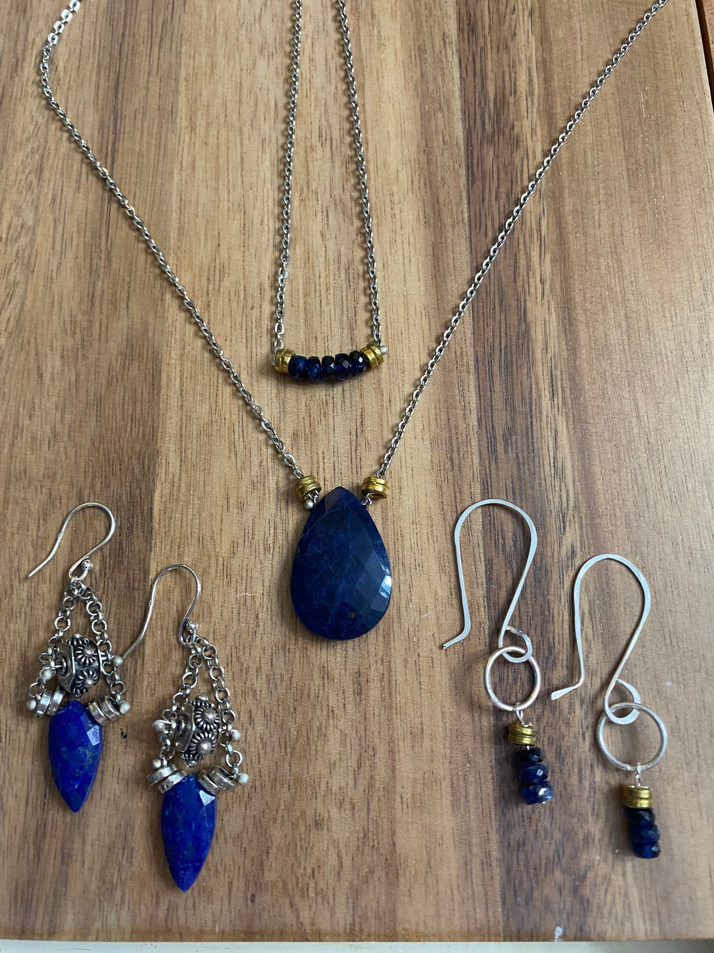 Kyanite French wire earrings
