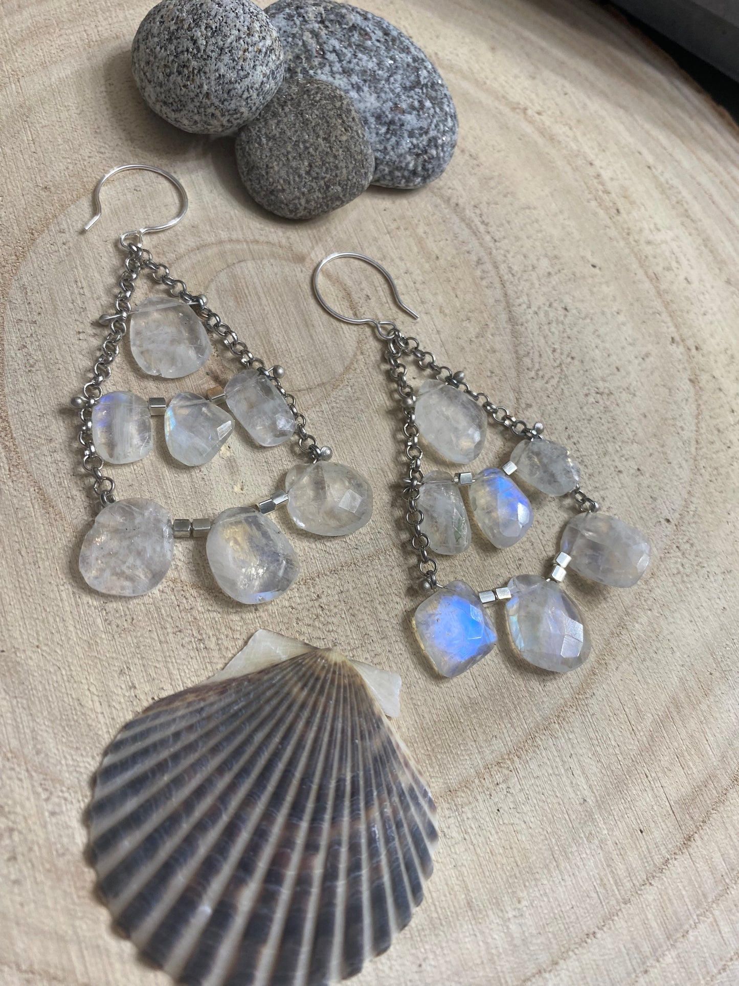 Drop dead gorgeous Moonstone Earrings
