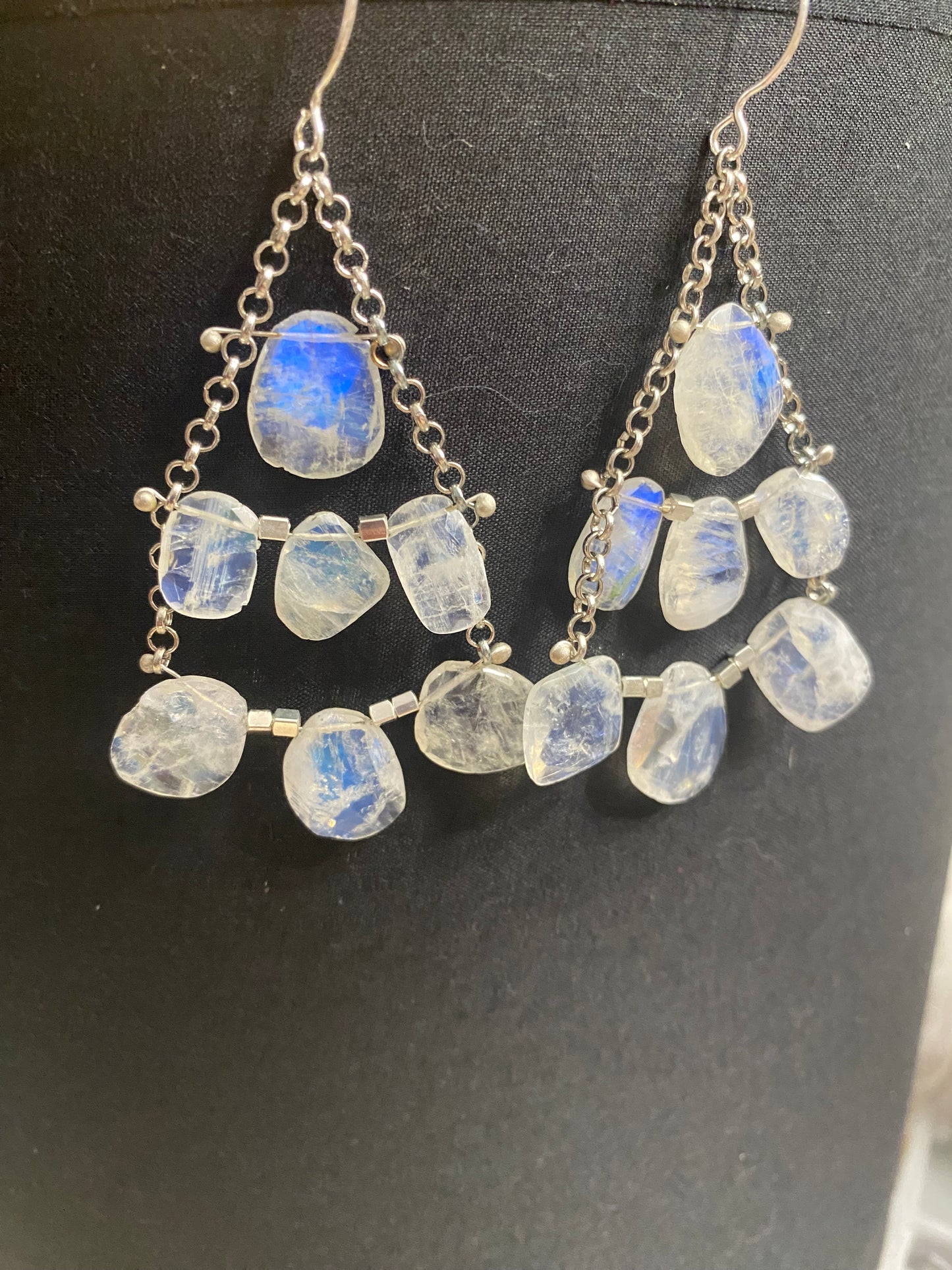 Drop dead gorgeous Moonstone Earrings
