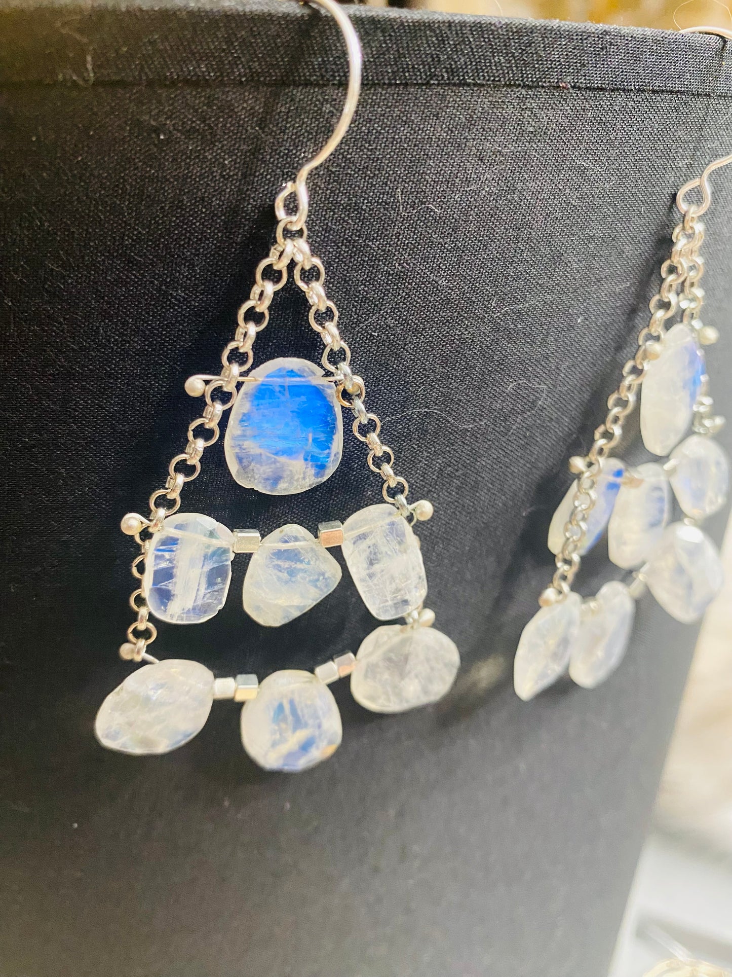 Drop dead gorgeous Moonstone Earrings