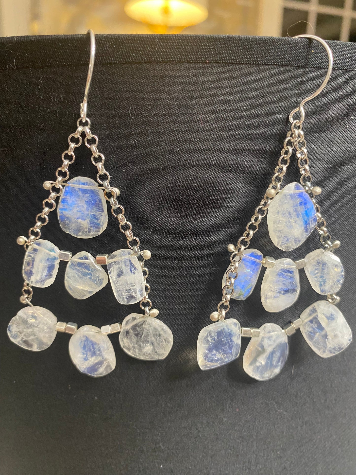 Drop dead gorgeous Moonstone Earrings