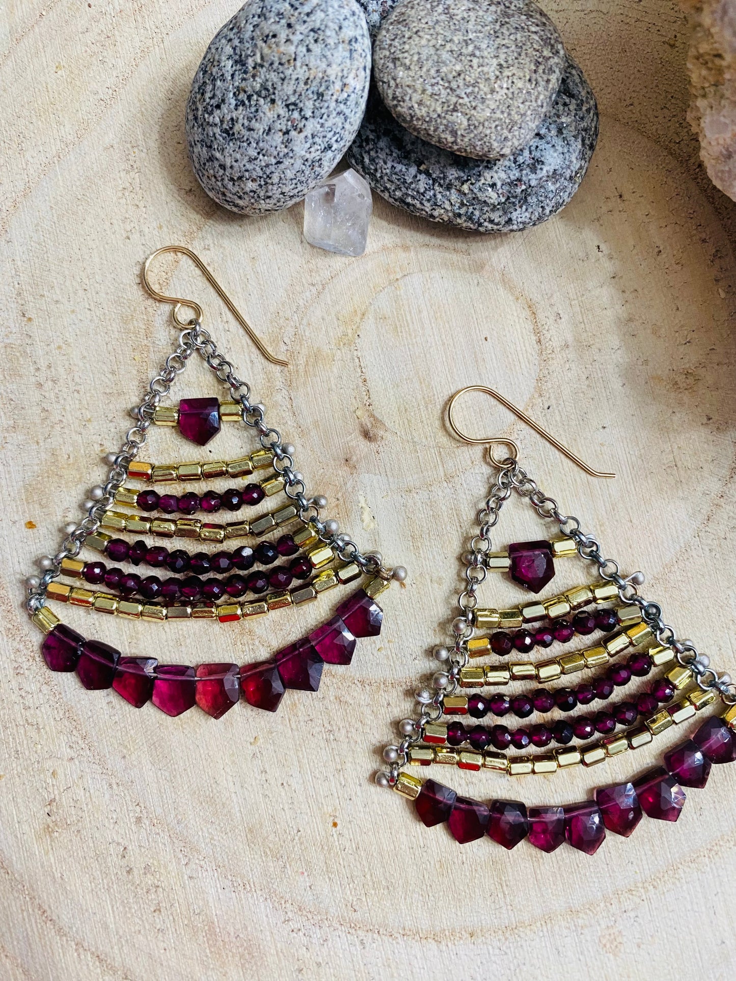 Grand Chandelier Collection Rhodolite Garnets
