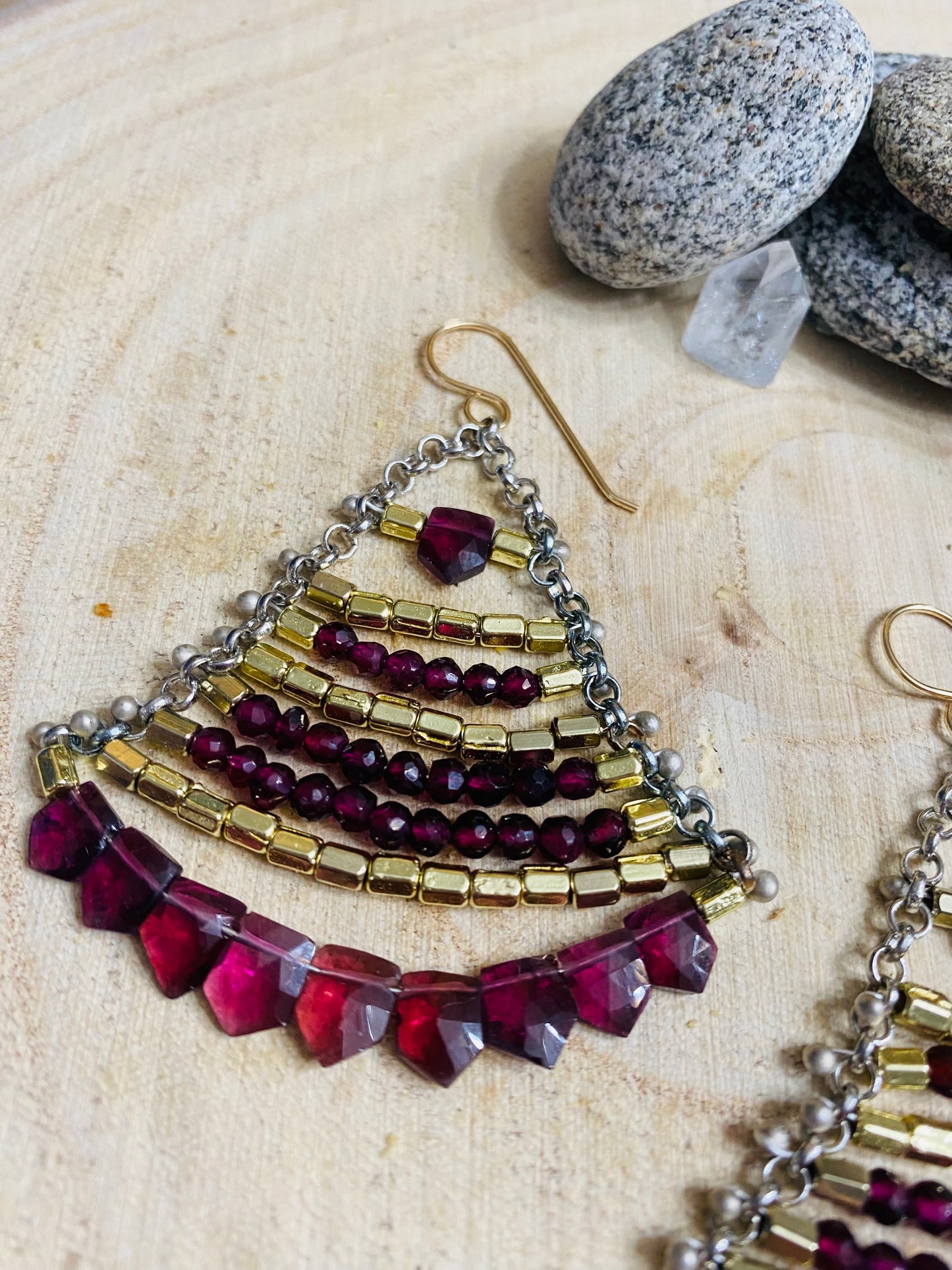 Grand Chandelier Collection Rhodolite Garnets