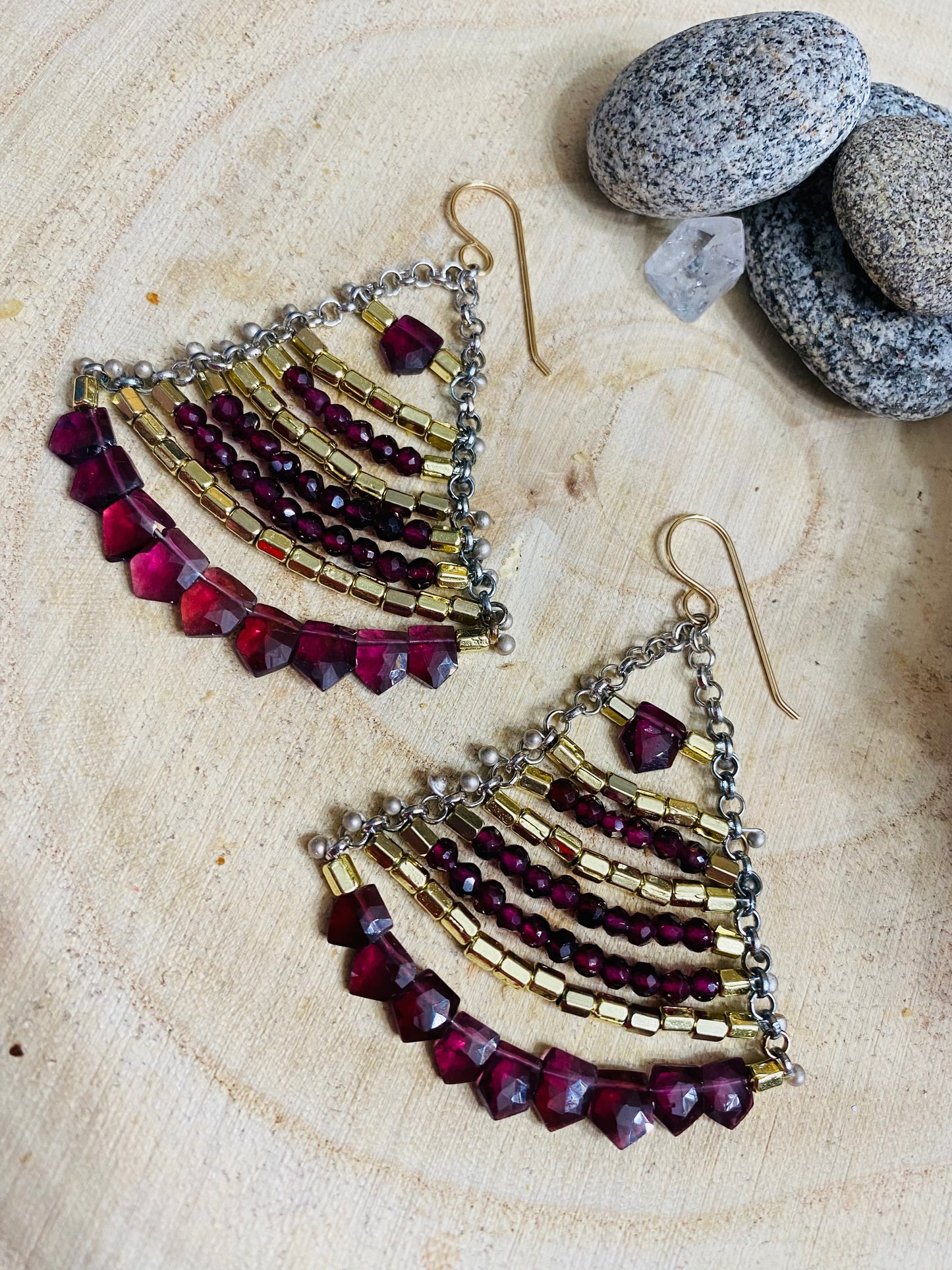 Grand Chandelier Collection Rhodolite Garnets