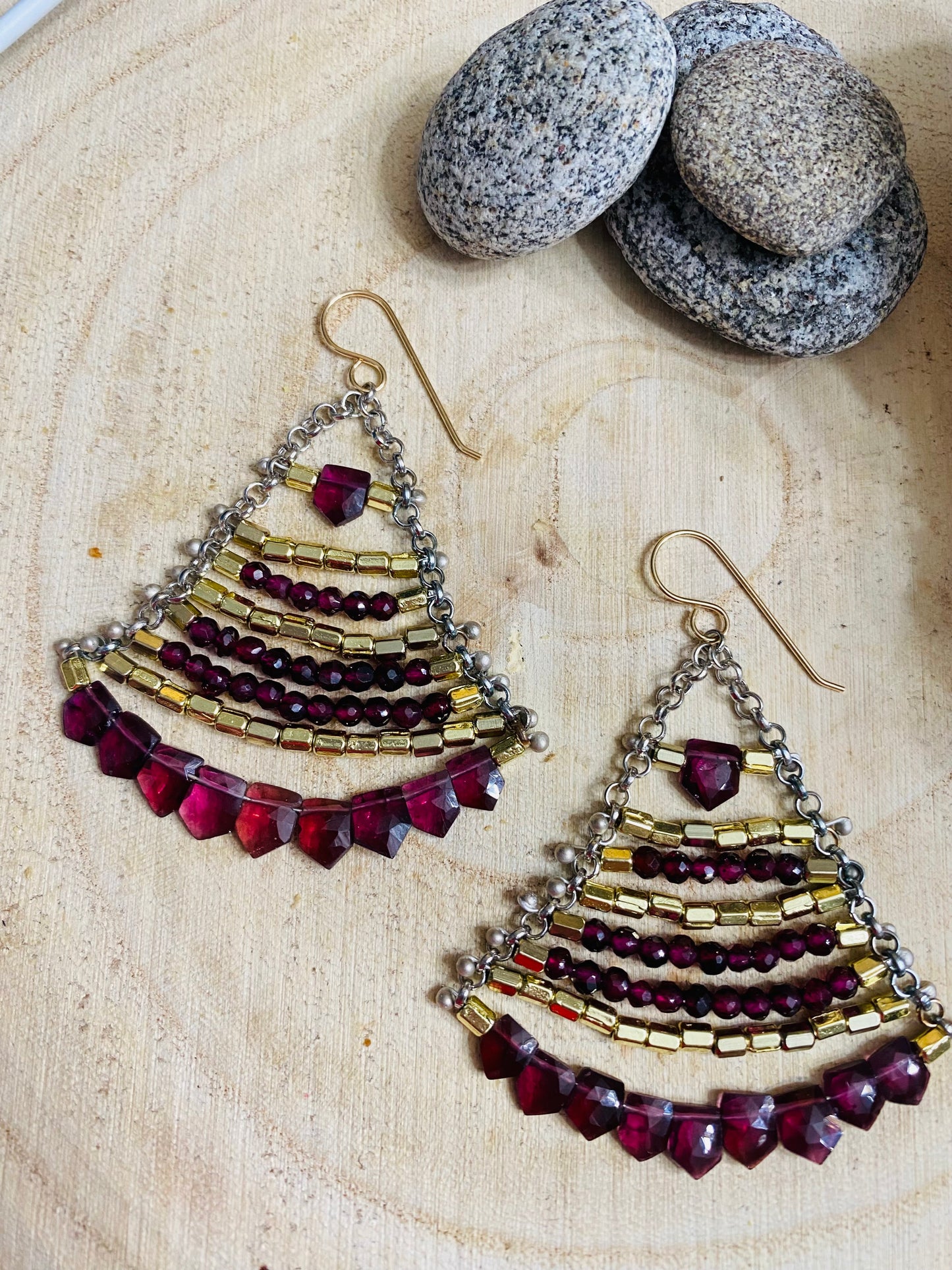 Grand Chandelier Collection Rhodolite Garnets