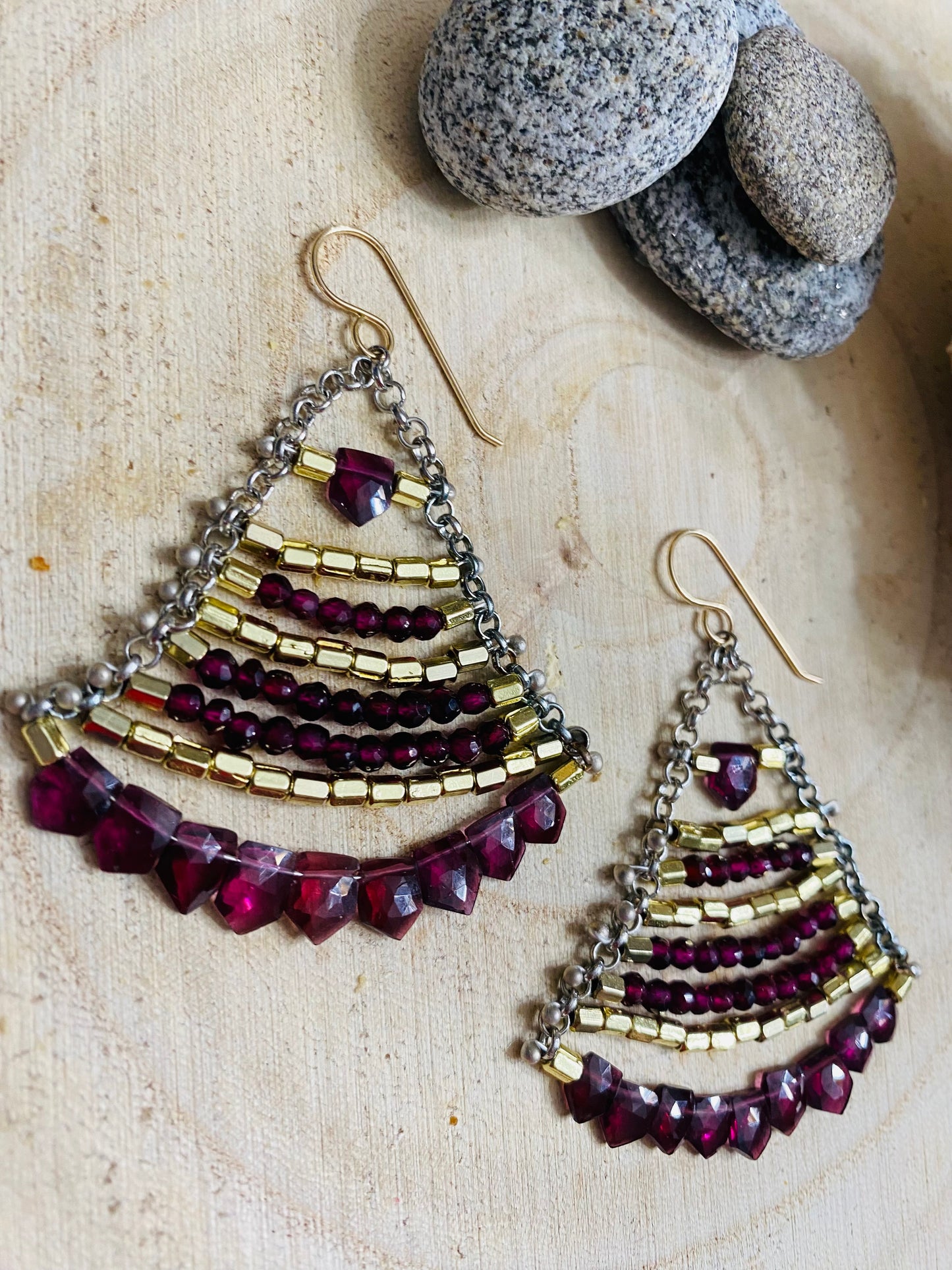 Grand Chandelier Collection Rhodolite Garnets
