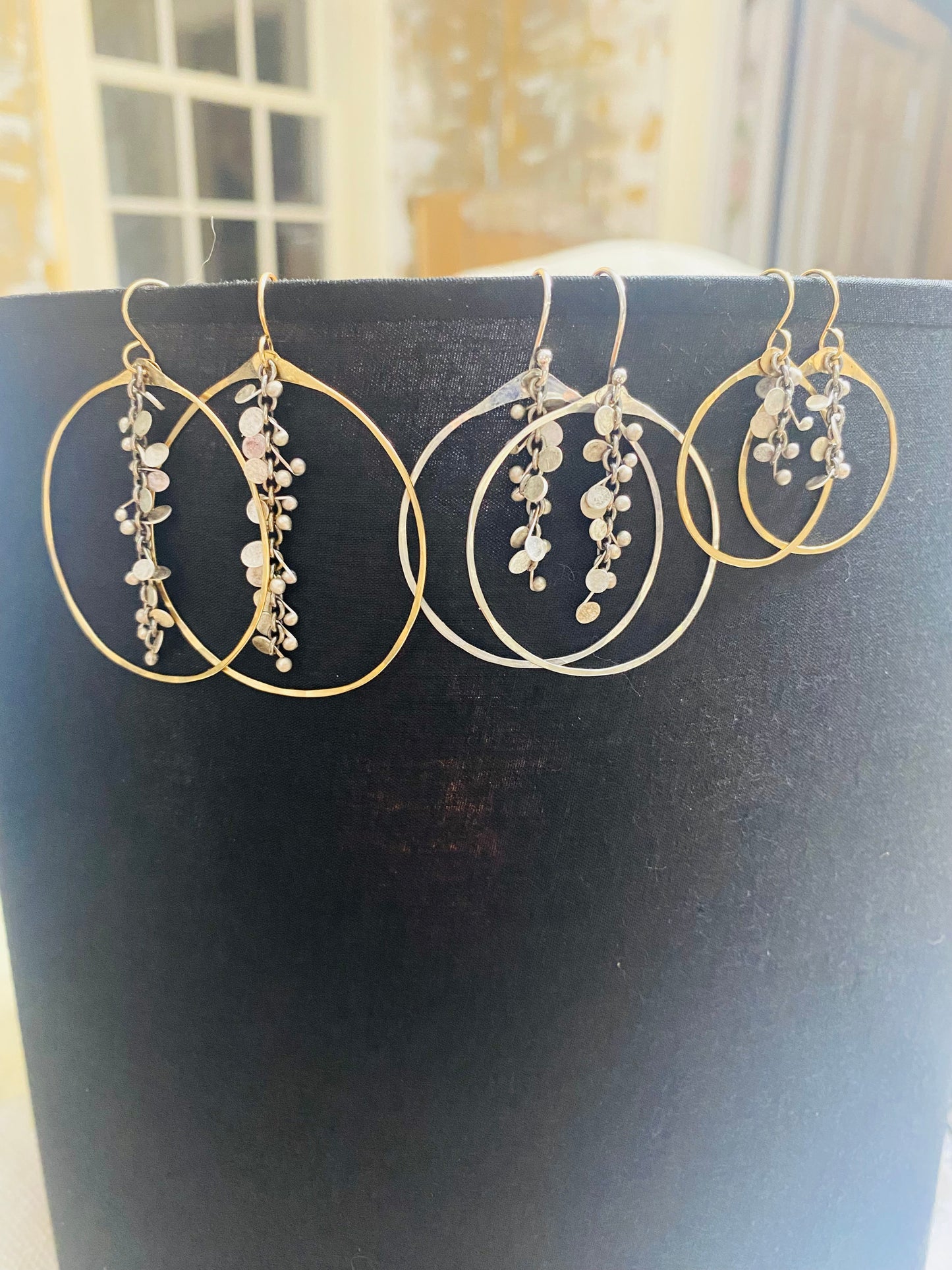 Best-selling Confetti Paillettes Chain Hoops - Small