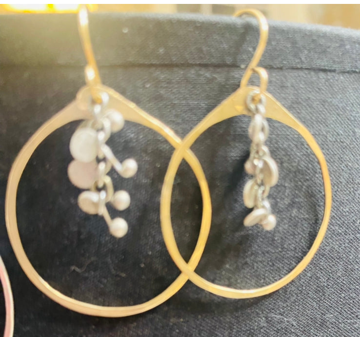 Best-selling Confetti Paillettes Chain Hoops -Medium