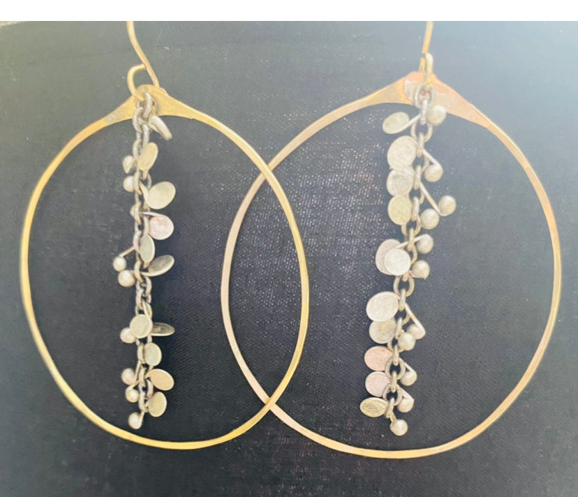 Best-selling Confetti Paillettes Chain Hoops -Medium