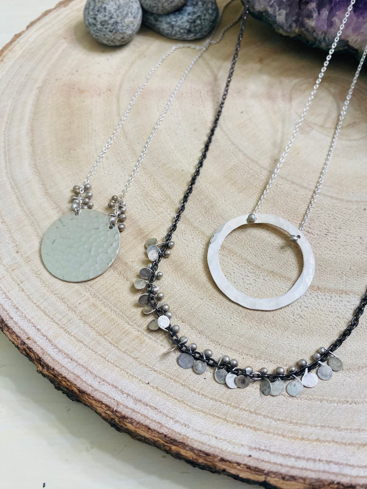 Circle of Life Necklace in Sterling Silver
