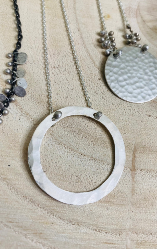 Circle of Life Necklace in Sterling Silver