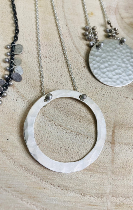 Circle of Life Necklace in Sterling Silver