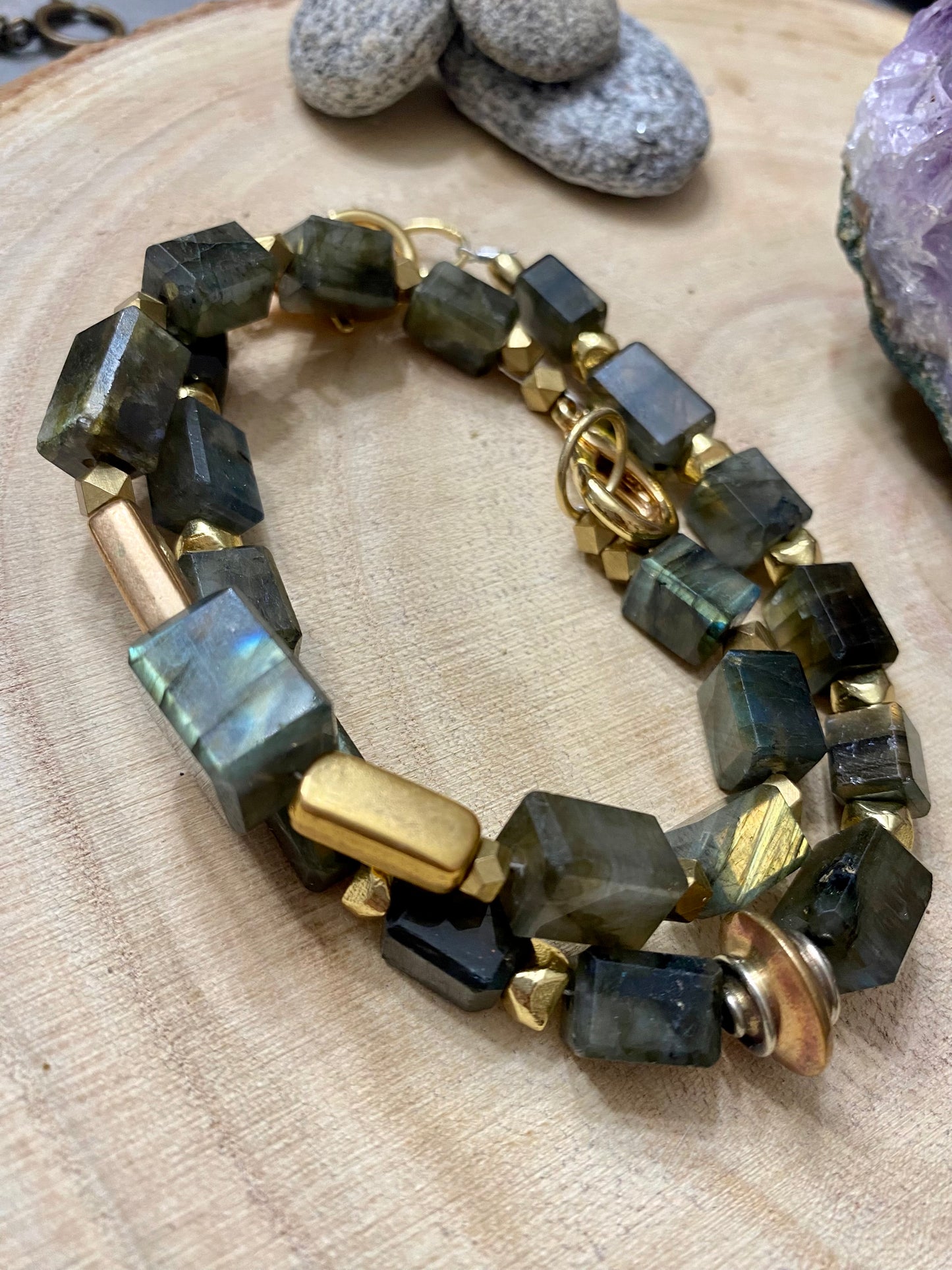 Incredible men’s Labradorite Bracelet #1