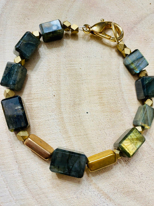 Incredible men’s Labradorite Bracelet #1