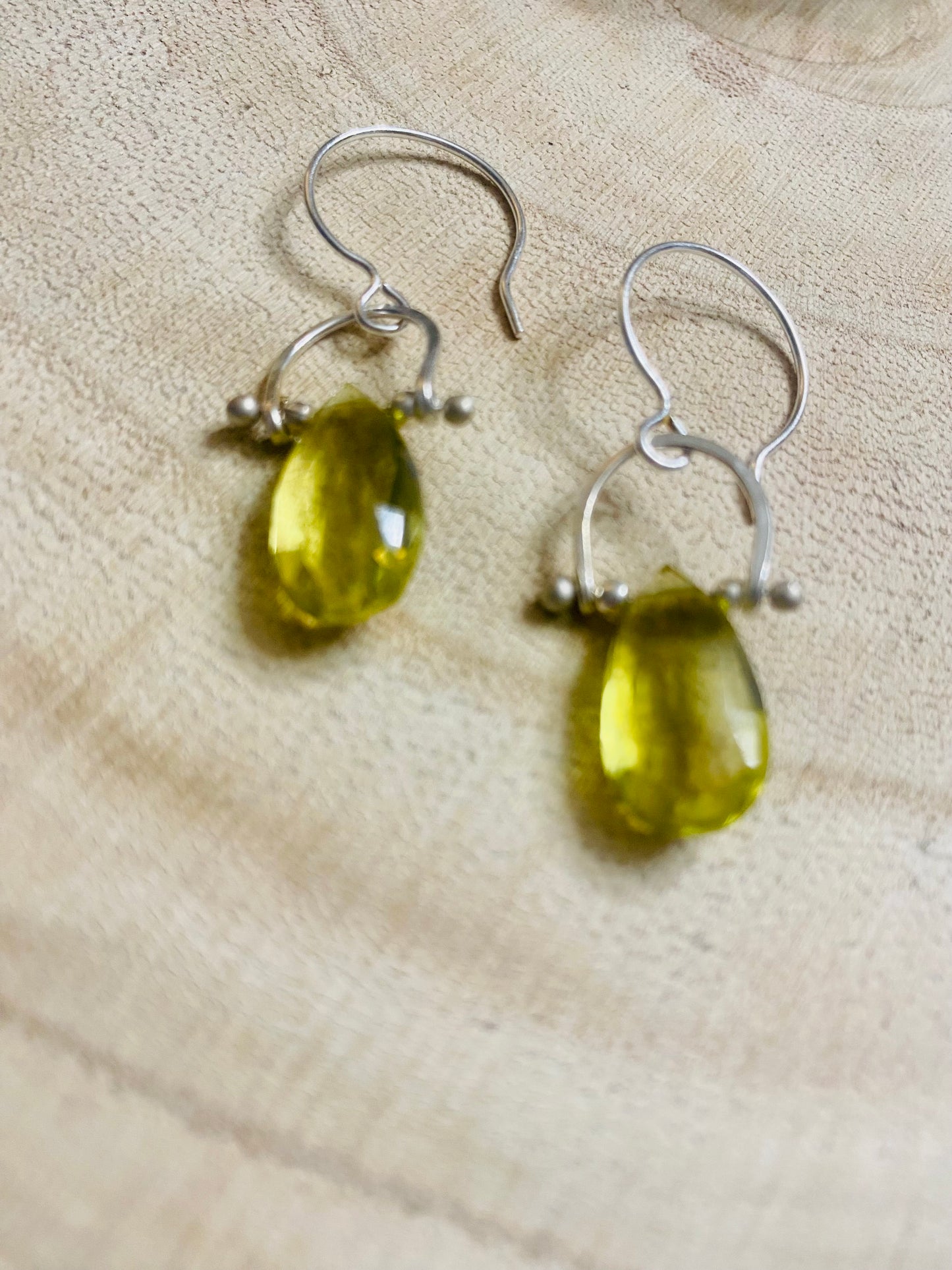 Juicy Lemon Topaz Framed Drop Earrings - Multiple stone options available!