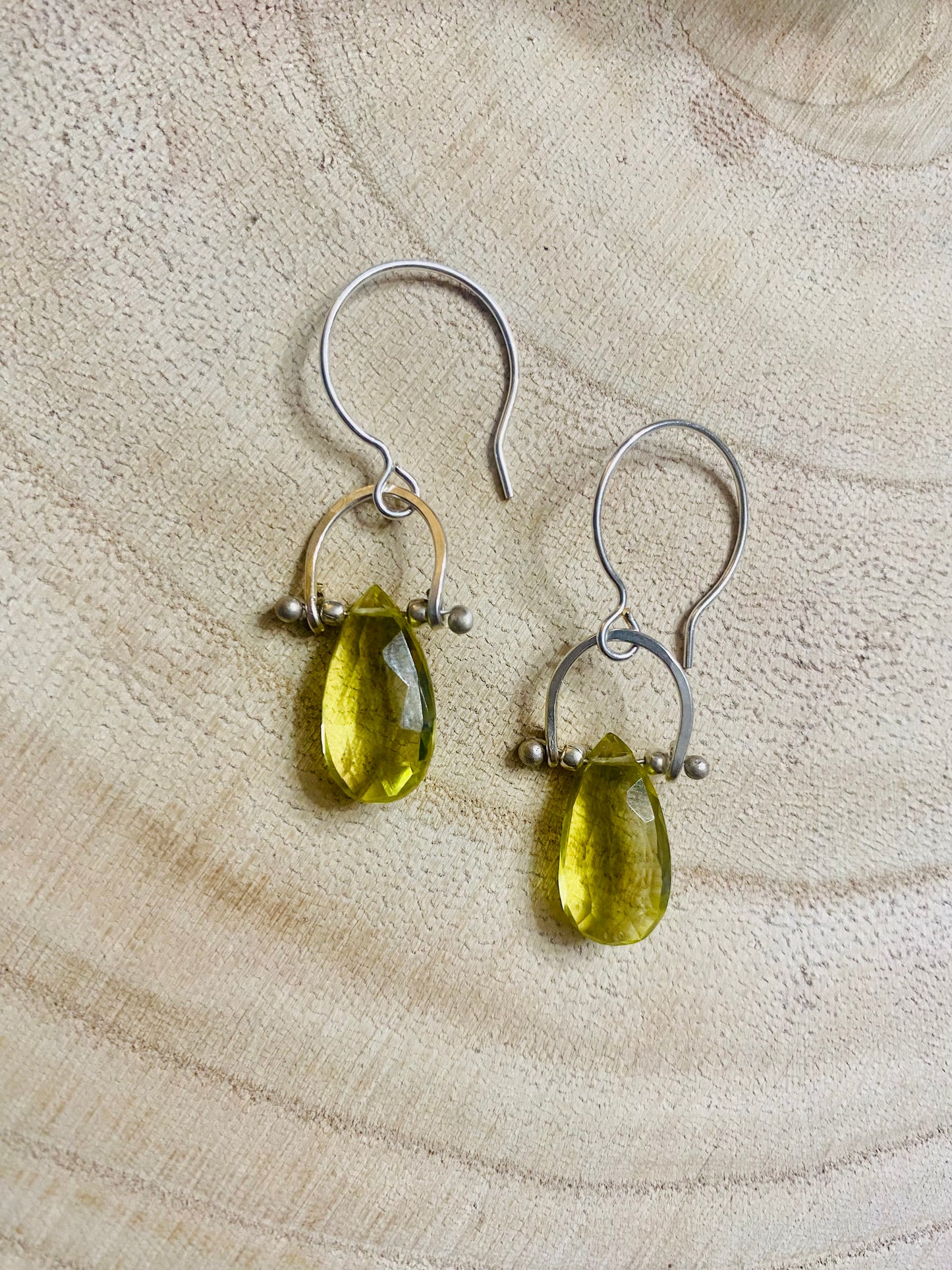 Juicy Lemon Topaz Framed Drop Earrings - Multiple stone options available!