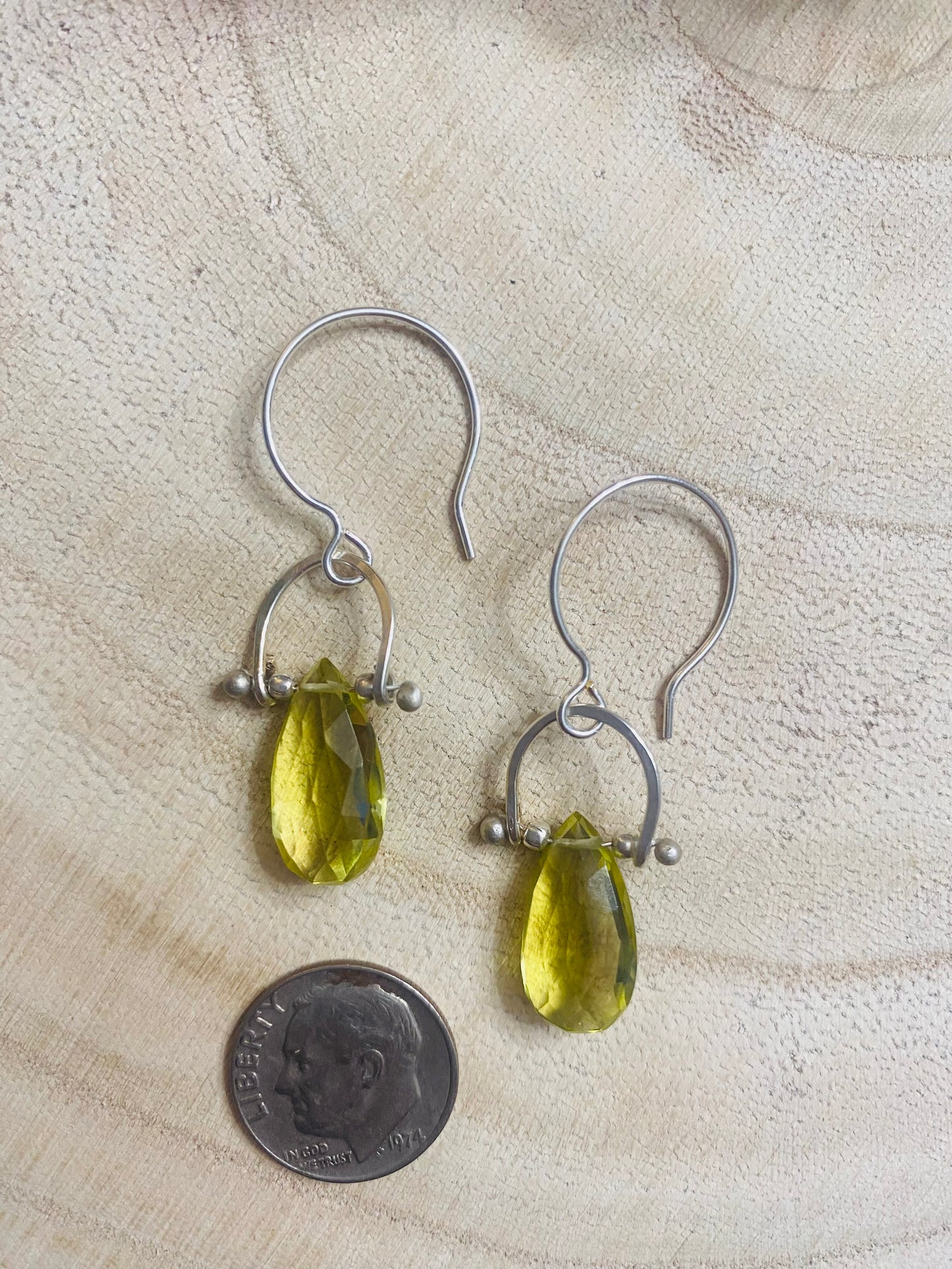 Juicy Lemon Topaz Framed Drop Earrings - Multiple stone options available!