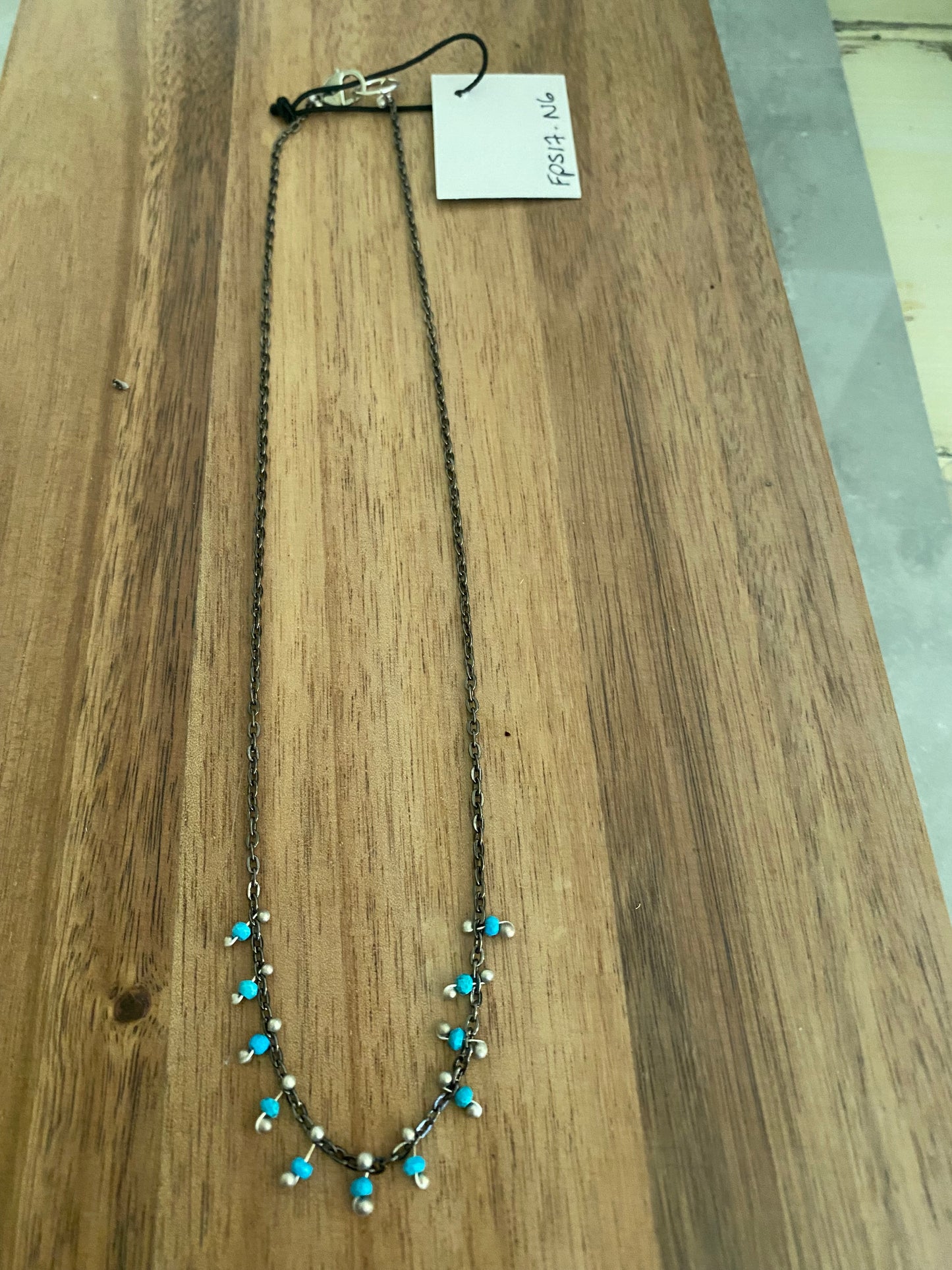 Turquoise Fringe Necklace - Multiple Gemstone Options Available