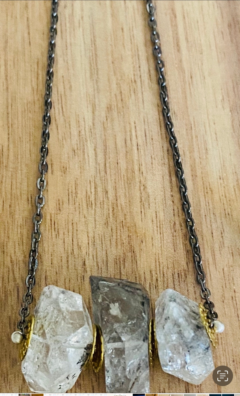 Herkimer Diamond Crystal Necklace