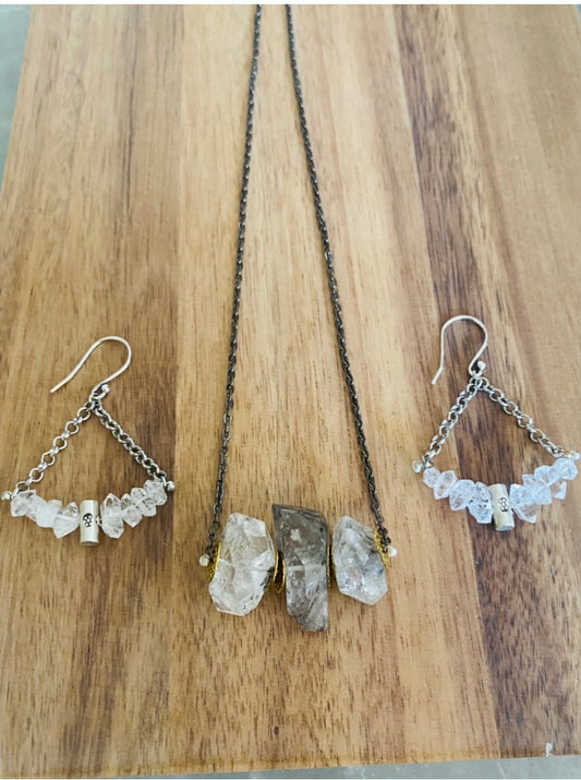 Herkimer Diamond Crystal Necklace